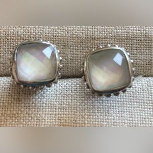 Lagos Venus White Mother of Pearl Doublet Earrings